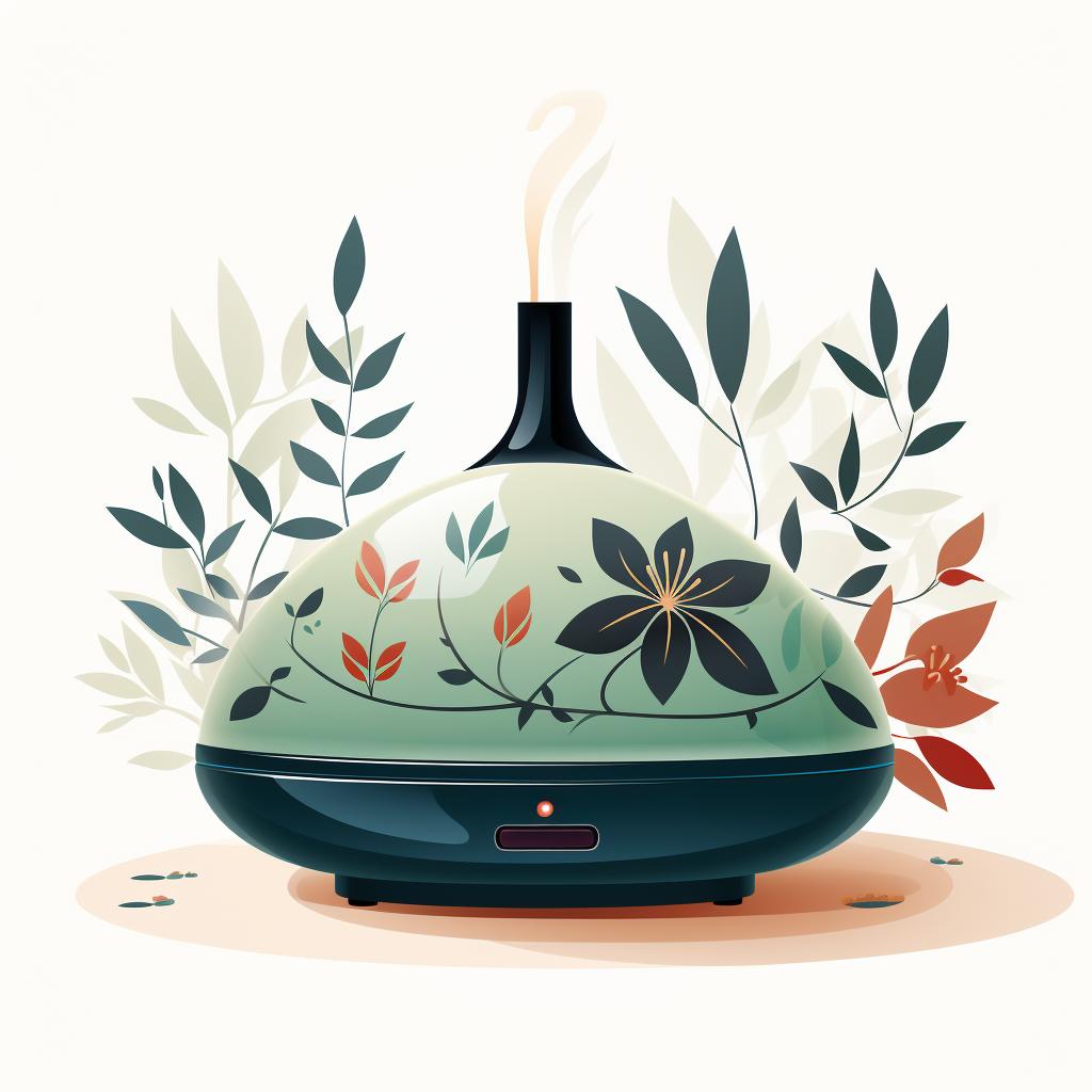 A clean incense burner placed on a heat-resistant surface