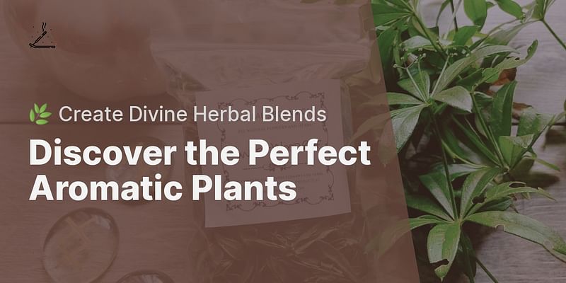 Discover the Perfect Aromatic Plants - 🌿 Create Divine Herbal Blends