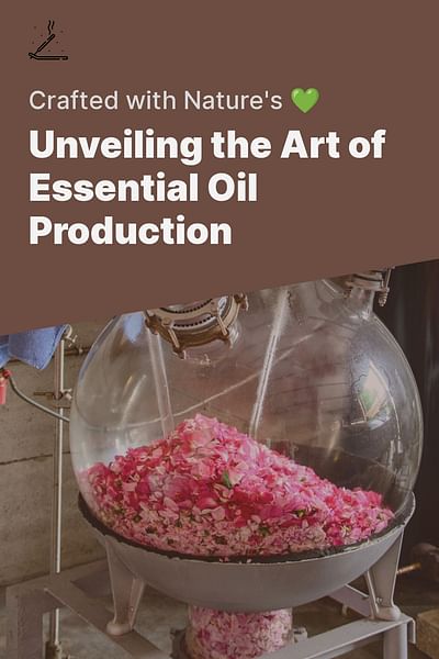 Unveiling the Art of Essential Oil Production - Crafted with Nature's 💚