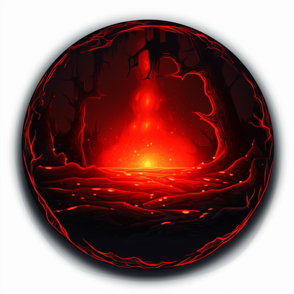 Lit charcoal disc glowing red